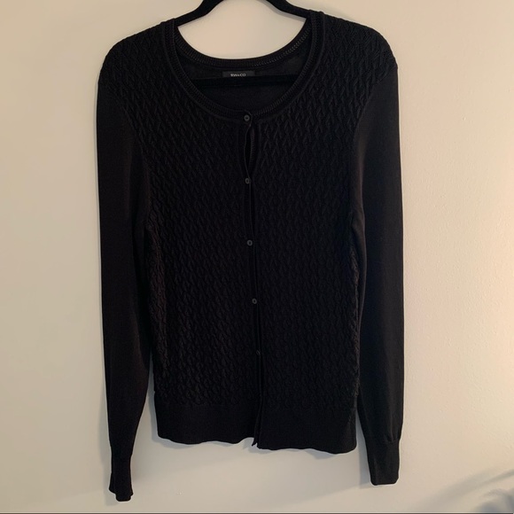 Black Knit Cardigan | RW&Co. - Picture 1 of 6